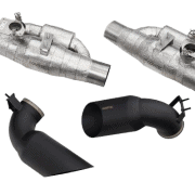 Power Optimized Exhaust System with Flap-Regulation, with Black Exhaust-Tips