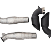 Power Optimized Exhaust System without Flap-Regulation, with Black Exhaust-Tips