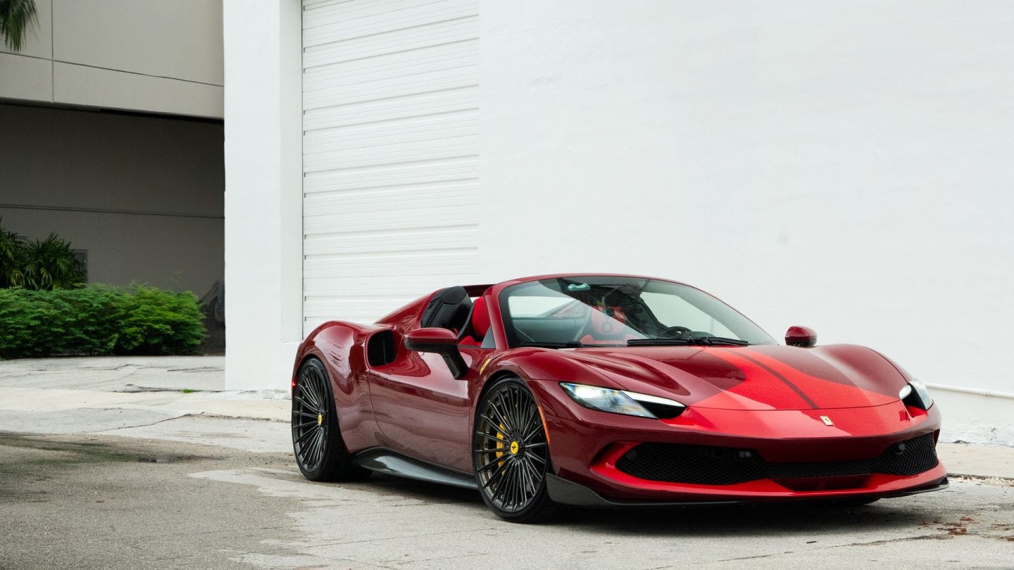 Ferrari 296GTS Rosso Barchetta and Rosso Fiorano on ANRKY XR-119