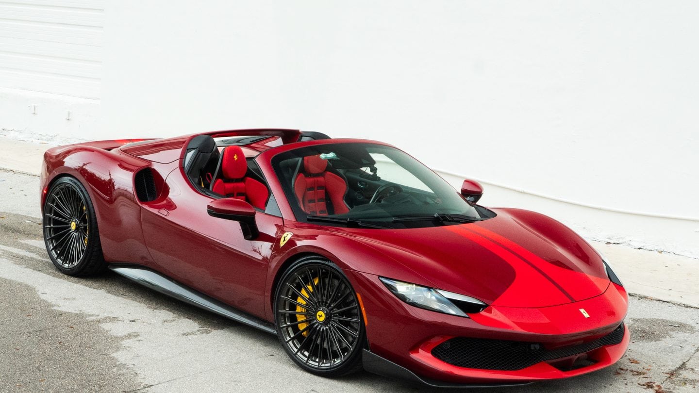 Ferrari 296GTS Rosso Barchetta and Rosso Fiorano on ANRKY XR-119