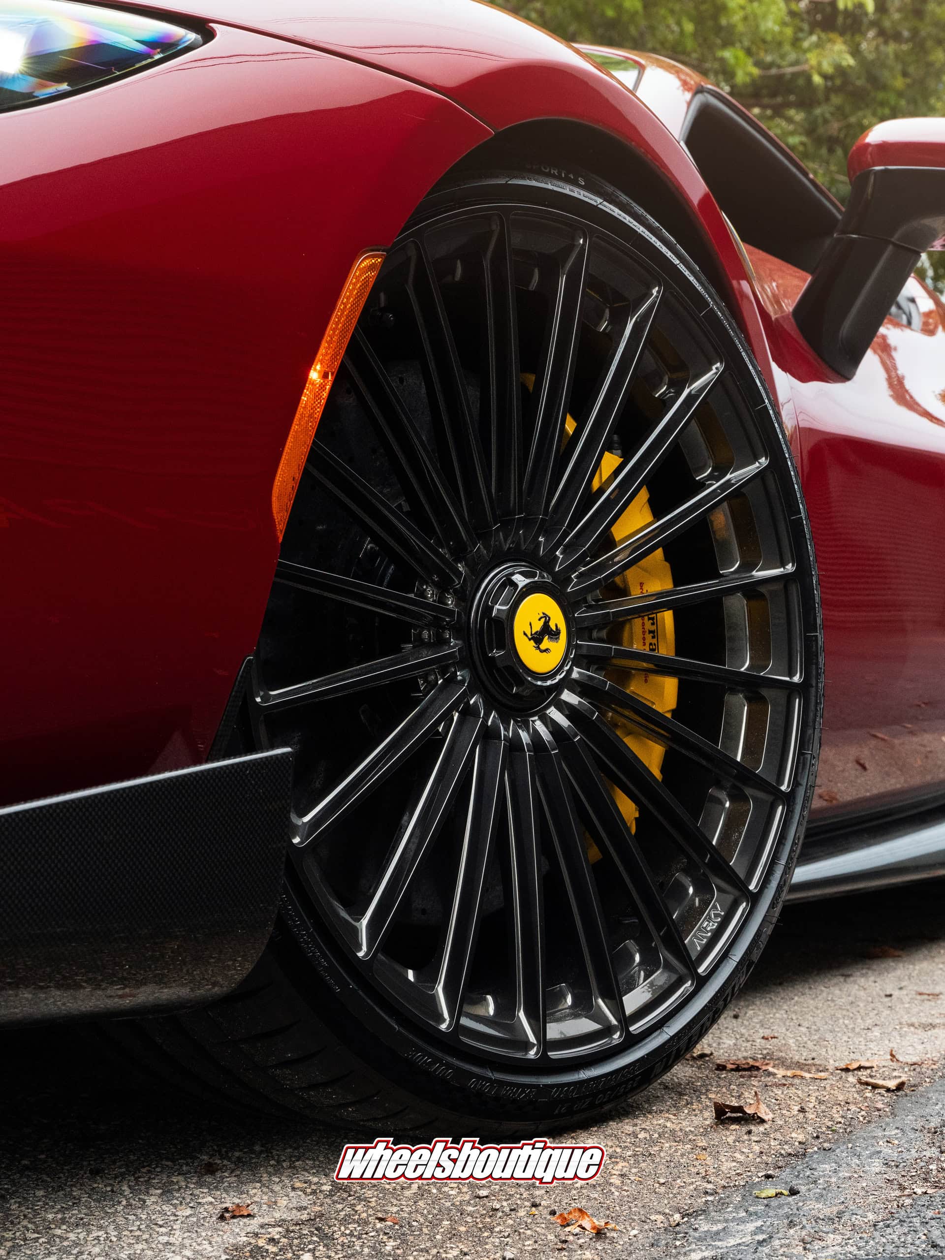Photo 13 of Ferrari 296 GTS Rosso Barchetta | on ANRKY XR-119 | Mirror Polished Smoke