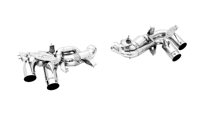 Power Optimized Race Exhaust System with Flap-Regulation for Novitec Tips