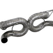 Power Optimized Exhaust System without Flap-Regulation, Complete Heat Protected