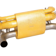 Power Optimized Exhaust System with Flap-Regulation, Complete Heat-Protected