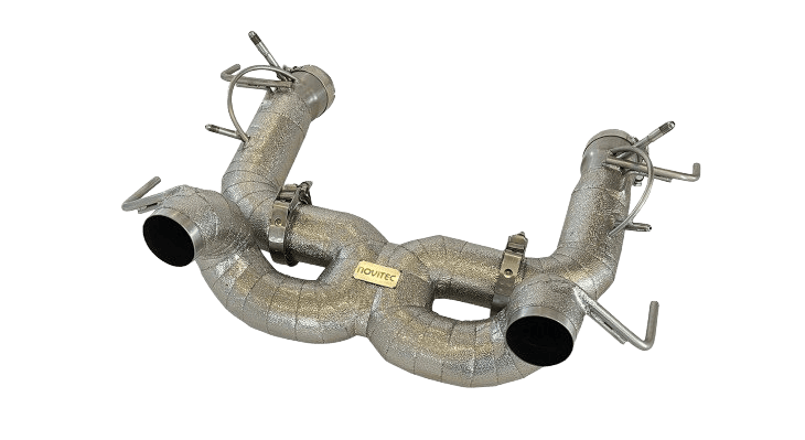 Power Optimized Race Exhaust System without Flap-Regulation, Complete Heat Protected