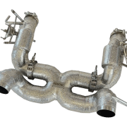 Power Optimized Race Exhaust System with Flap-Regulation, Complete Heat Protected