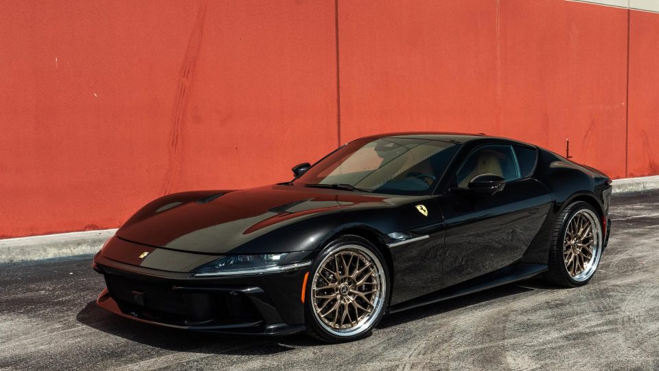 Ferrari 12 Cilindri | Nero Daytona | on ANRKY RS1 | Mirror Polished Champagne