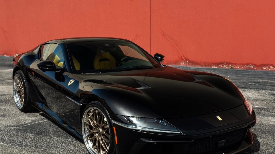 Ferrari 12 Cilindri | Nero Daytona | on ANRKY RS1 | Mirror Polished Champagne