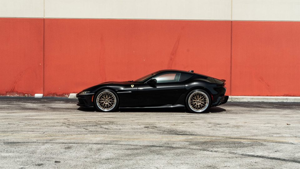 Ferrari 12 Cilindri | Nero Daytona | on ANRKY RS1 | Mirror Polished Champagne