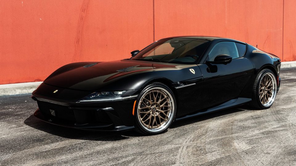 Ferrari 12 Cilindri | Nero Daytona | on ANRKY RS1 | Mirror Polished Champagne