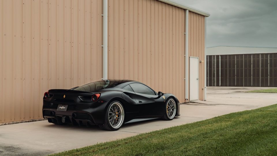 Ferrari 488 GTB | Nero Opaco | on 1886 S001 Wheels | Double Dark Tint