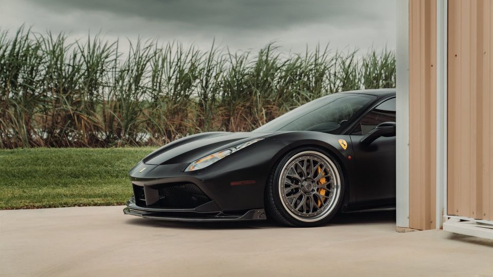 Ferrari 488 GTB | Nero Opaco | on 1886 S001 Wheels | Double Dark Tint