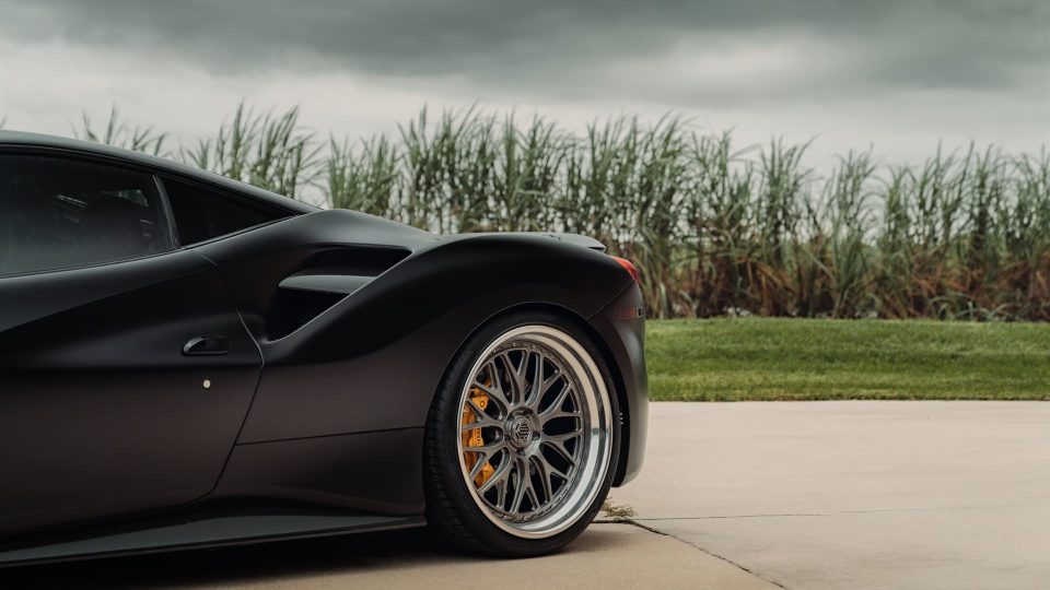 Ferrari 488 GTB | Nero Opaco | on 1886 S001 Wheels | Double Dark Tint