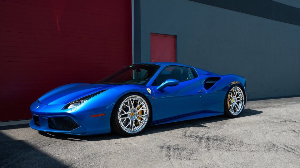 Ferrari 488 | Blu Corza | on ANRKY RS2.3 | Polished Clear