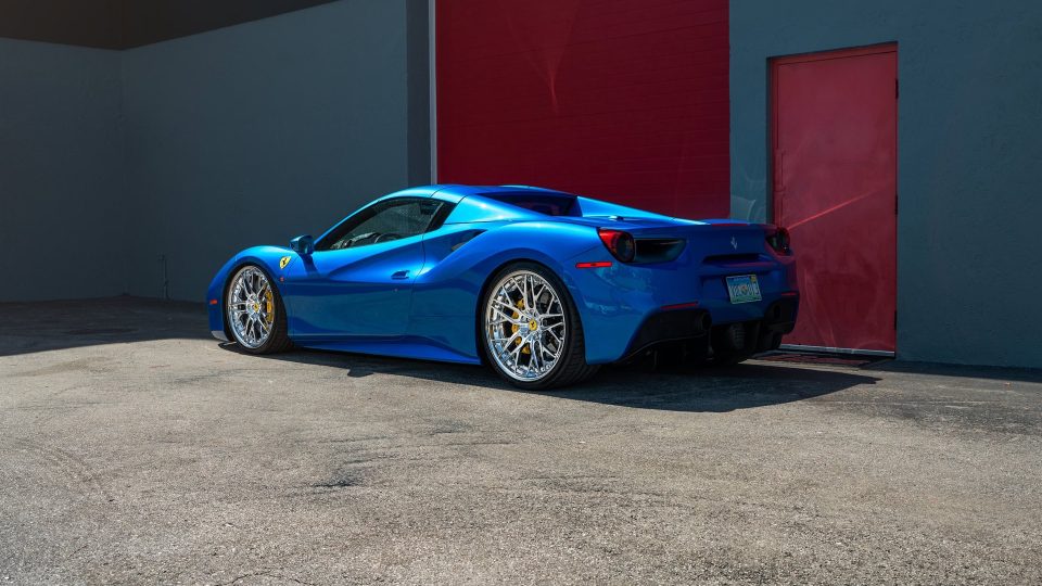 Ferrari 488 | Blu Corza | on ANRKY RS2.3 | Polished Clear