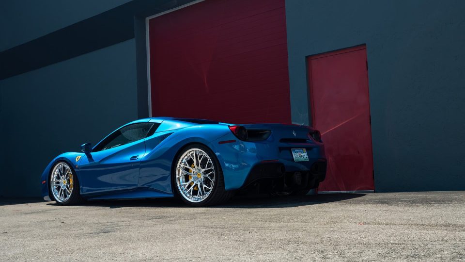 Ferrari 488 | Blu Corza | on ANRKY RS2.3 | Polished Clear