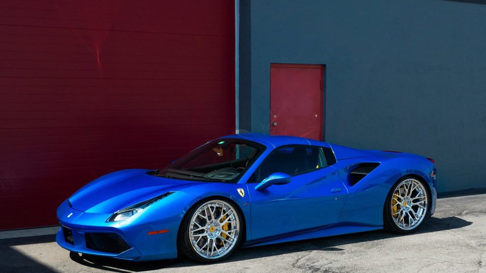 Ferrari 488 | Blu Corza | on ANRKY RS2.3 | Polished Clear