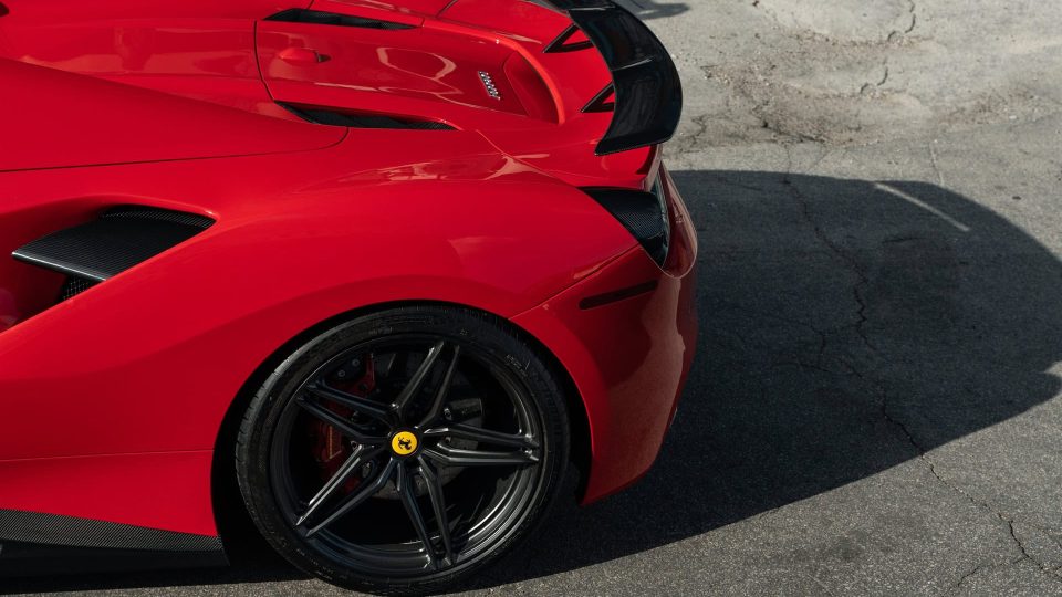 Ferrari 488 Spider | Rosso Corza | on HRE P107SC | Satin Black