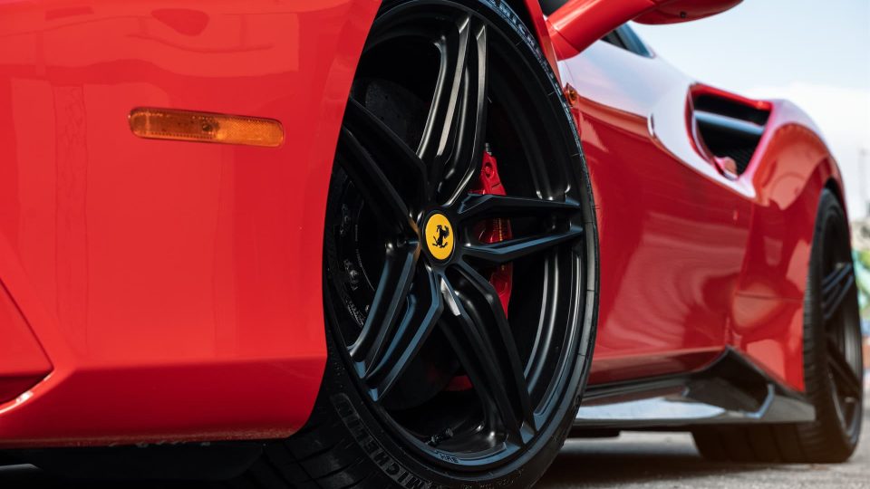 Ferrari 488 Spider | Rosso Corza | on HRE P107SC | Satin Black