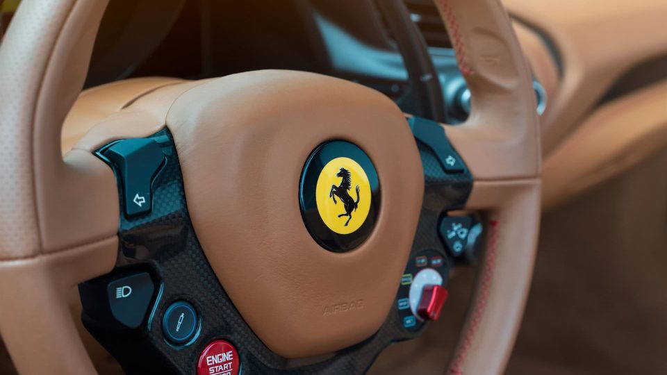 Ferrari 488 Spider | Rosso Corza | on HRE P107SC | Frozen Polished Gold