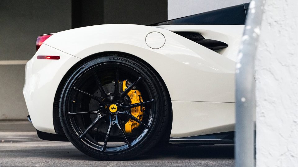 Ferrari 488 GTB Spyder | Bianco Avus | on ANRKY AN12 | Gloss Black