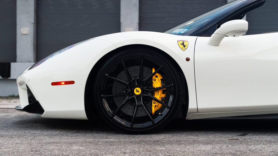 Ferrari 488 GTB Spyder | Bianco Avus | on ANRKY AN12 | Gloss Black