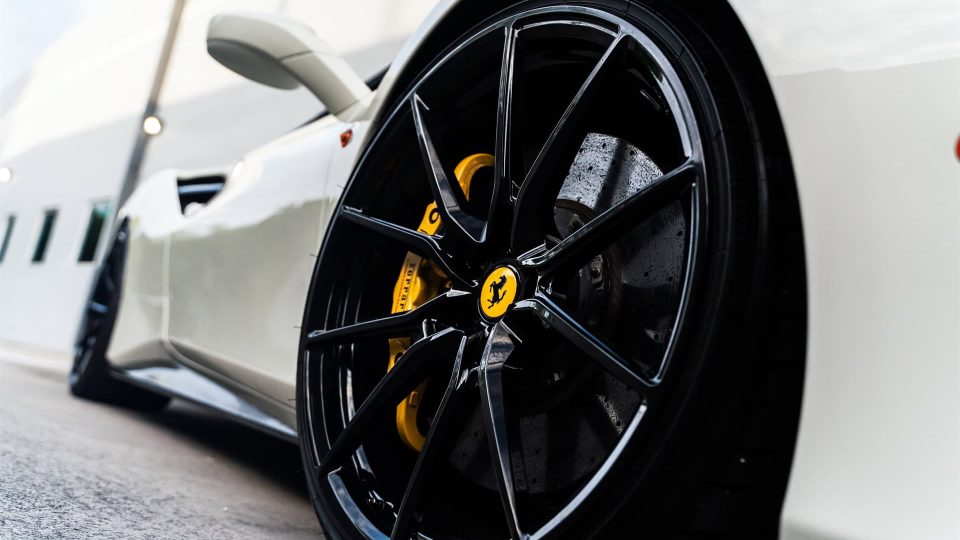 Ferrari 488 GTB Spyder | Bianco Avus | on ANRKY AN12 | Gloss Black