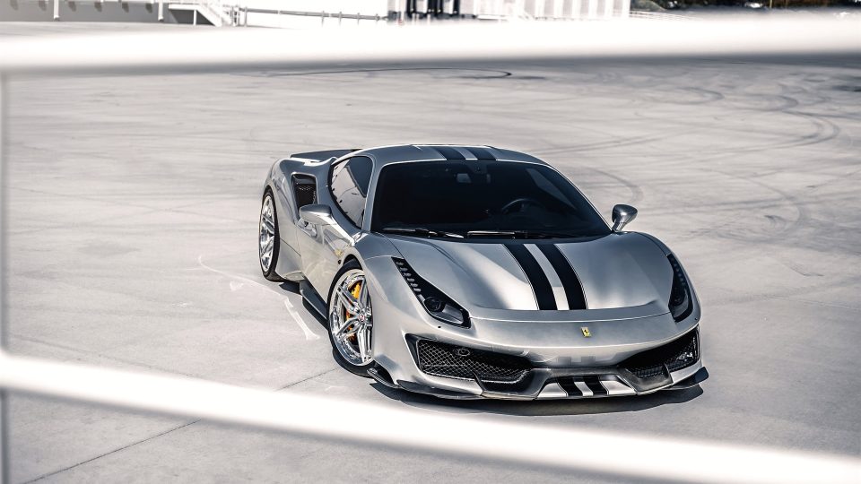 Ferrari 488 Pista | Argento Nürburgring | on HRE S107SC | Brushed Clear