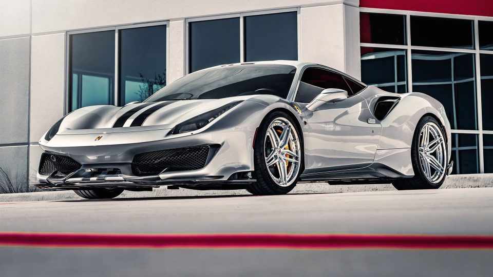 Ferrari 488 Pista | Argento Nürburgring | on HRE S107SC | Brushed Clear