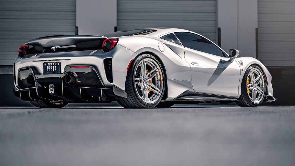 Ferrari 488 Pista | Argento Nürburgring | on HRE S107SC | Brushed Clear