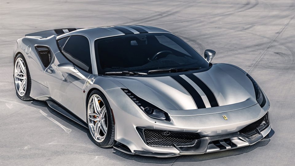 Ferrari 488 Pista | Argento Nürburgring | on HRE S107SC | Brushed Clear