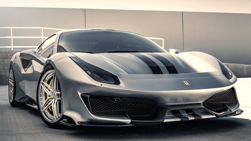 Ferrari 488 Pista | Argento Nürburgring | on HRE S107SC | Brushed Clear