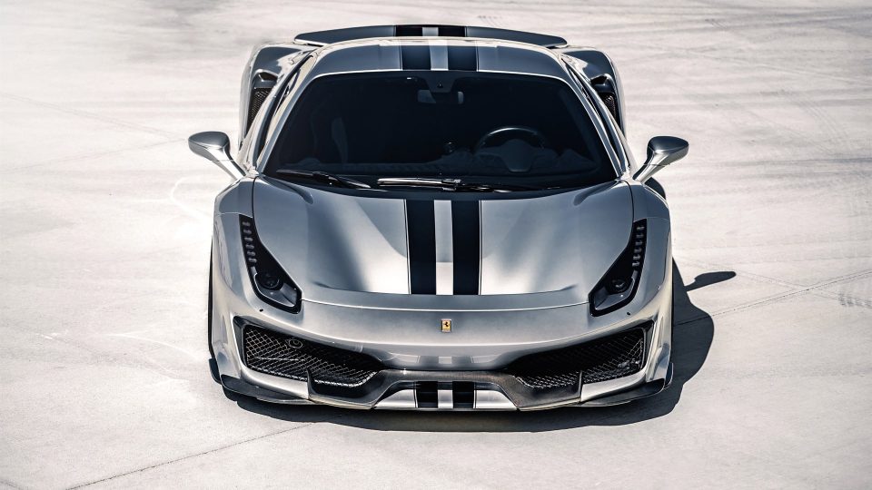 Ferrari 488 Pista | Argento Nürburgring | on HRE S107SC | Brushed Clear