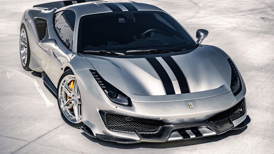 Ferrari 488 Pista | Argento Nürburgring | on HRE S107SC | Brushed Clear