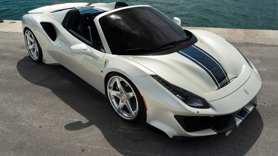 Ferrari 488 Pista | Bianco Avus | on ANRKY RS5.3 | Brushed Clear