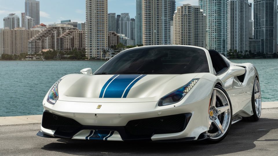 Ferrari 488 Pista | Bianco Avus | on ANRKY RS5.3 | Brushed Clear