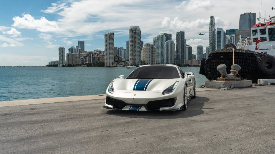 Ferrari 488 Pista | Bianco Avus | on ANRKY RS5.3 | Brushed Clear