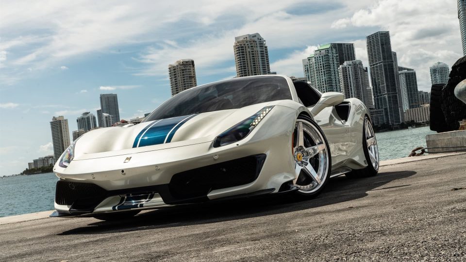 Ferrari 488 Pista | Bianco Avus | on ANRKY RS5.3 | Brushed Clear