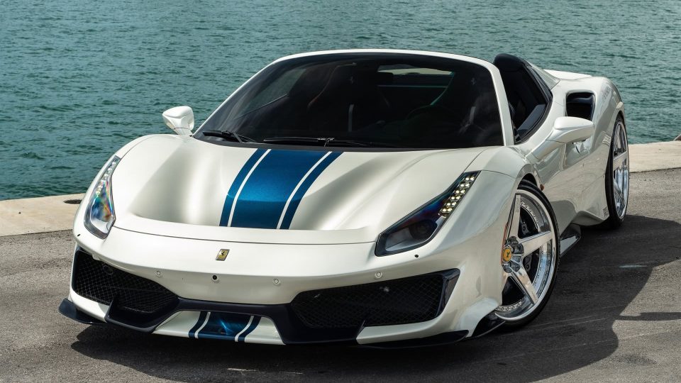 Ferrari 488 Pista | Bianco Avus | on ANRKY RS5.3 | Brushed Clear