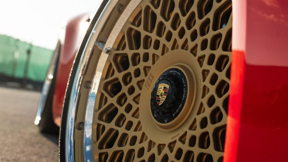 Porsche 992 Carrera GTS | Guards Red | 1886 S009 Wheels | Satin Gold
