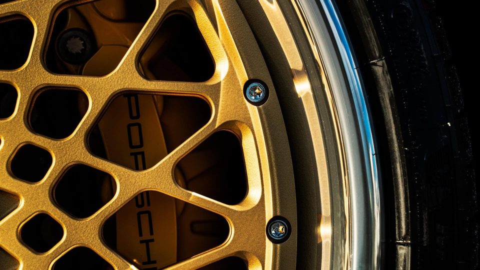 Porsche 992 Carrera GTS | Guards Red | 1886 S009 Wheels | Satin Gold