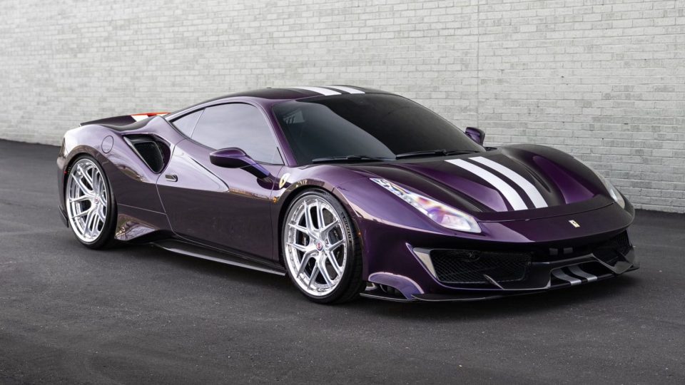 Ferrari 488 Pista | Viola Hong Kong | on HRE S101SC | Brushed Clear
