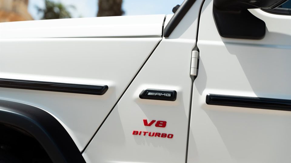 Mercedes Benz AMG G63 | Polar White | on ANRKY AN20 | Two Tone: Brushed Face + Gloss Black Window