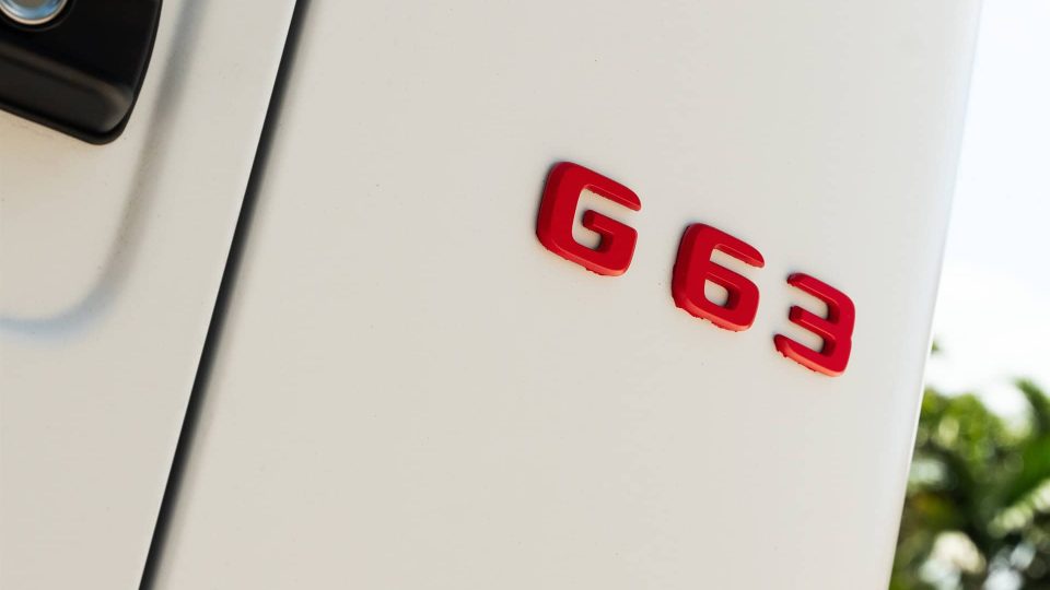 Mercedes Benz AMG G63 | Polar White | on ANRKY AN20 | Two Tone: Brushed Face + Gloss Black Window