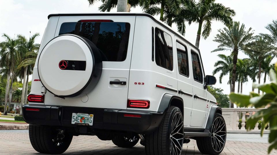 Mercedes Benz AMG G63 | Polar White | on ANRKY AN20 | Two Tone: Brushed Face + Gloss Black Window