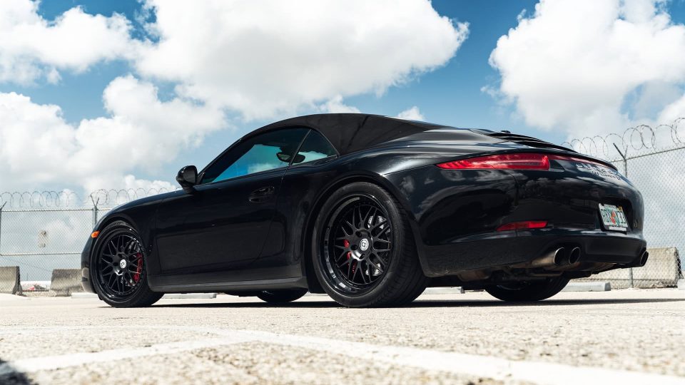 Porsche 991 Carera S Cabriolet | Black | on HRE 540 | Satin Black