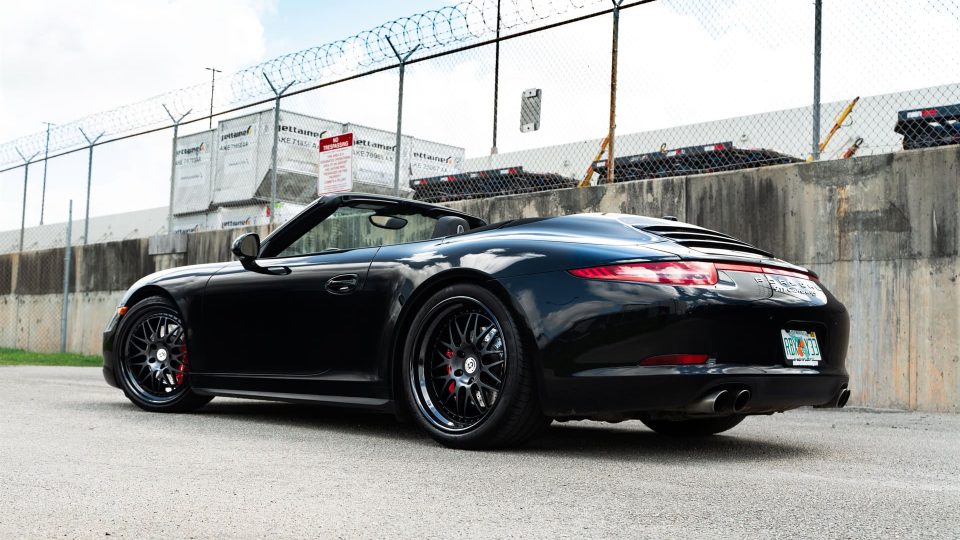 Porsche 991 Carera S Cabriolet | Black | on HRE 540 | Satin Black