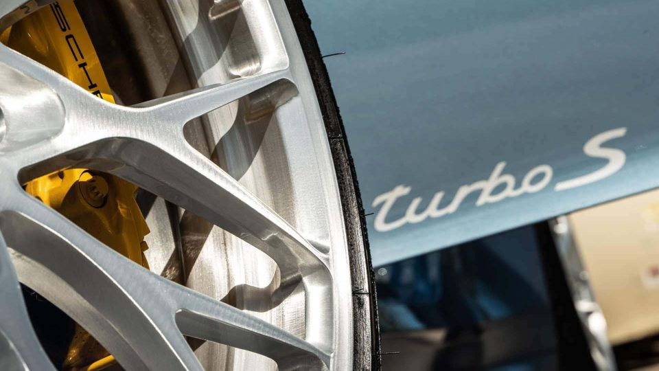 Porsche 991 Turbo S | Ice Blue Metallic | on HRE 520M | Brushed Clear