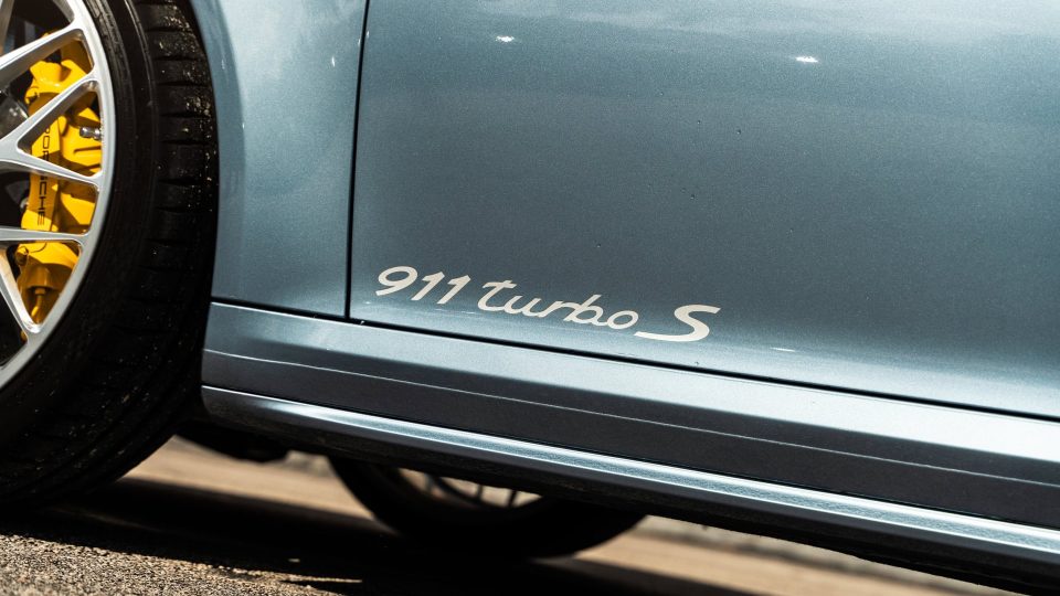 Porsche 991 Turbo S | Ice Blue Metallic | on HRE 520M | Brushed Clear