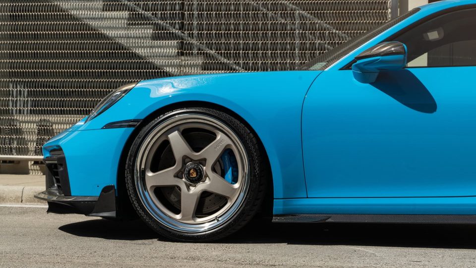MANSORY 992 Turbo | Riviera Blue | on HRE 527 FMR | Satin White Gold
